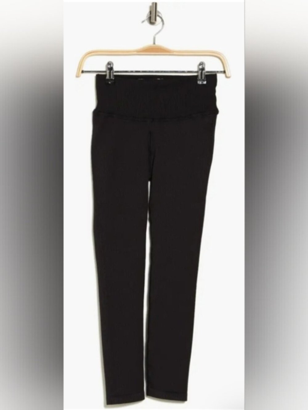 Good American seamless Chunky Rib Leggings black size 00